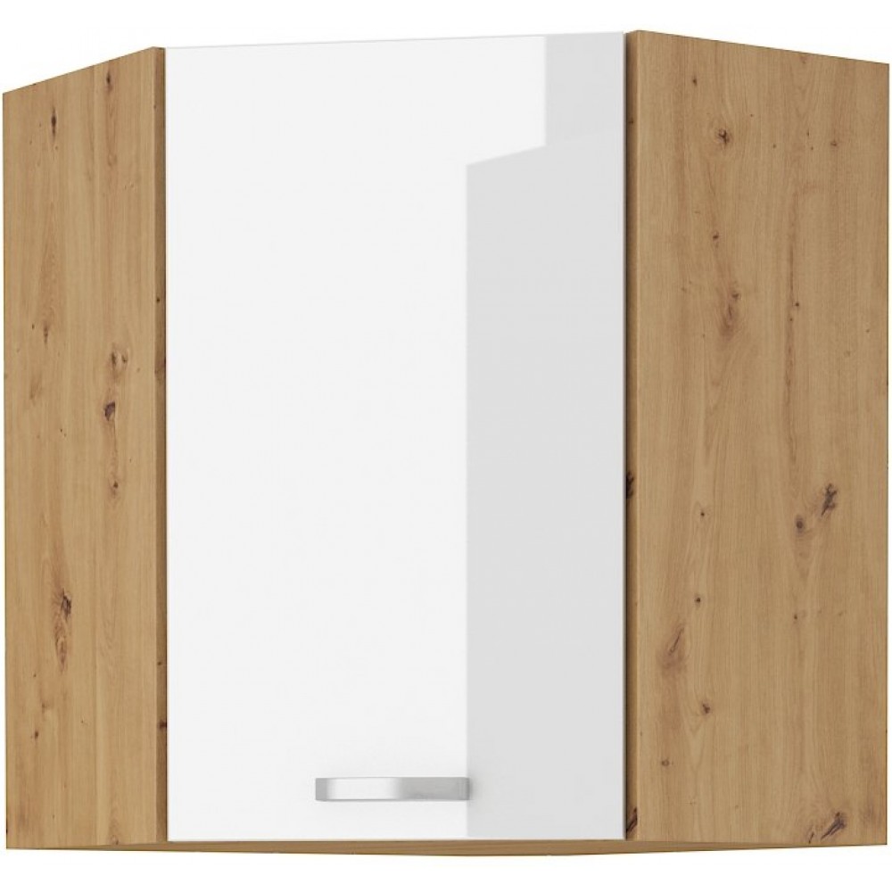 Κρεμαστό ντουλάπι γωνιακό Artista -Leuko