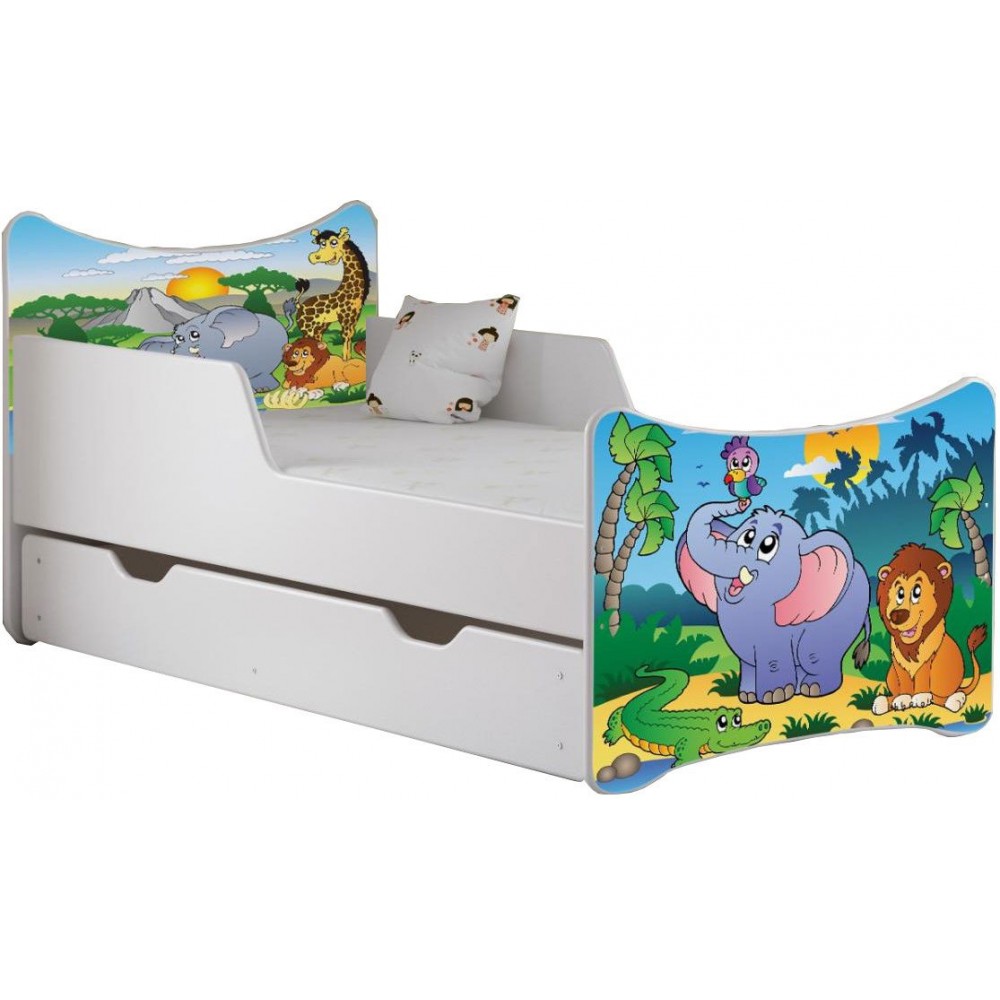 Κρεβάτι παιδικό SMB-164 x 84 x 80 εκ.-Jungle