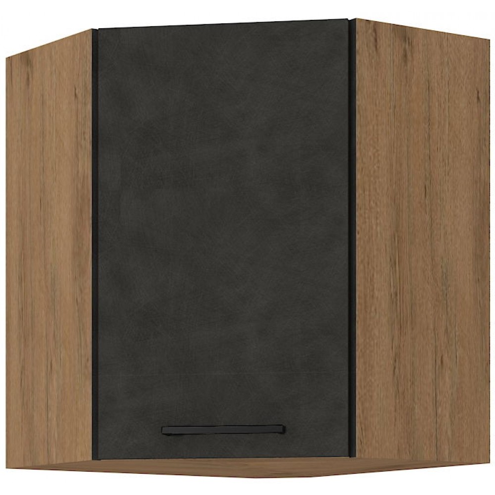 Επίτοιχο γωνιακό ντουλάπι Virgo 60x60-Anthraki