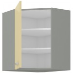 Επίτοιχο γωνιακό ντουλάπι Ingrid 60x60-Krem