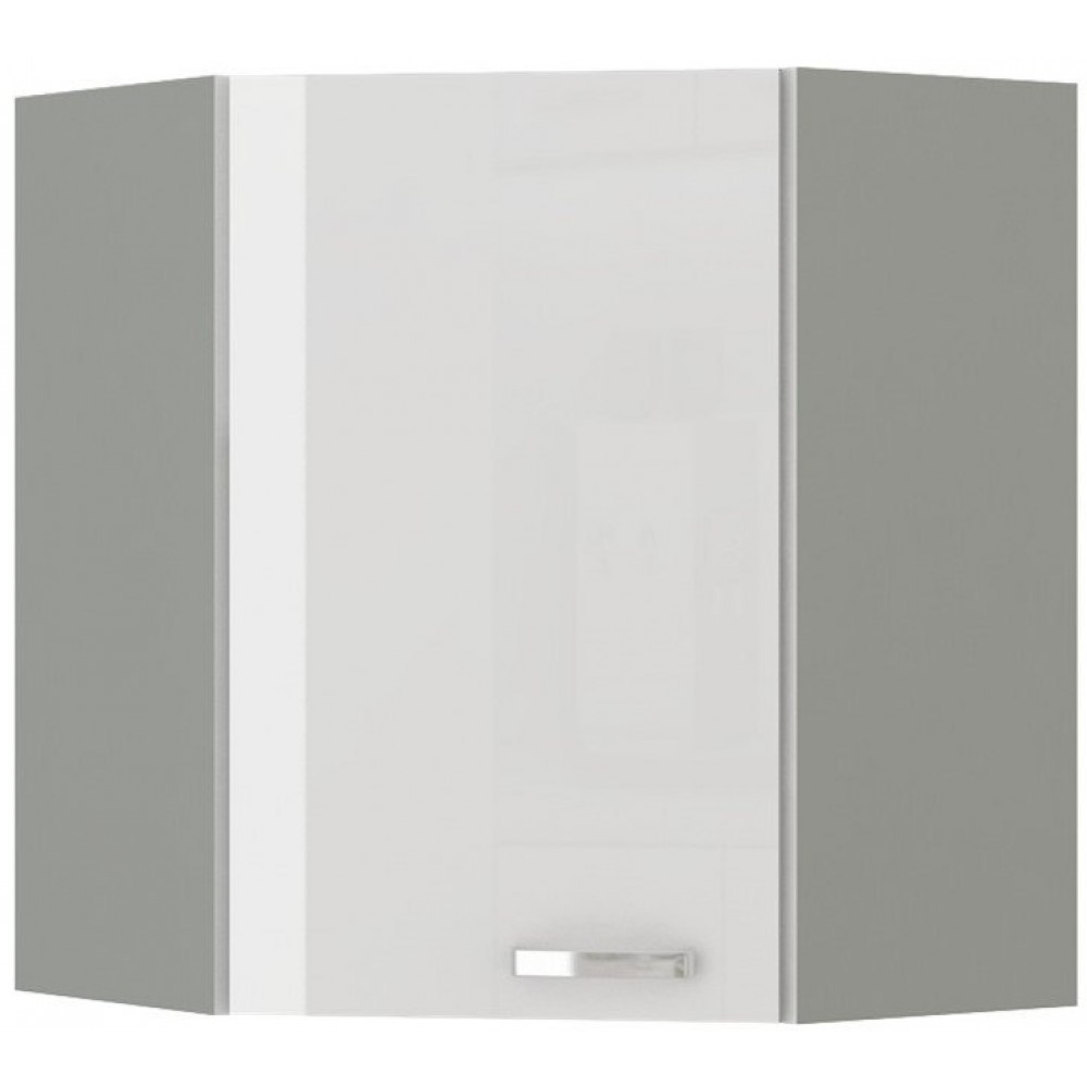 Επίτοιχο γωνιακό ντουλάπι Ingrid 60x60-Leuko