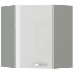 Επίτοιχο γωνιακό ντουλάπι Ingrid 60x60-Leuko