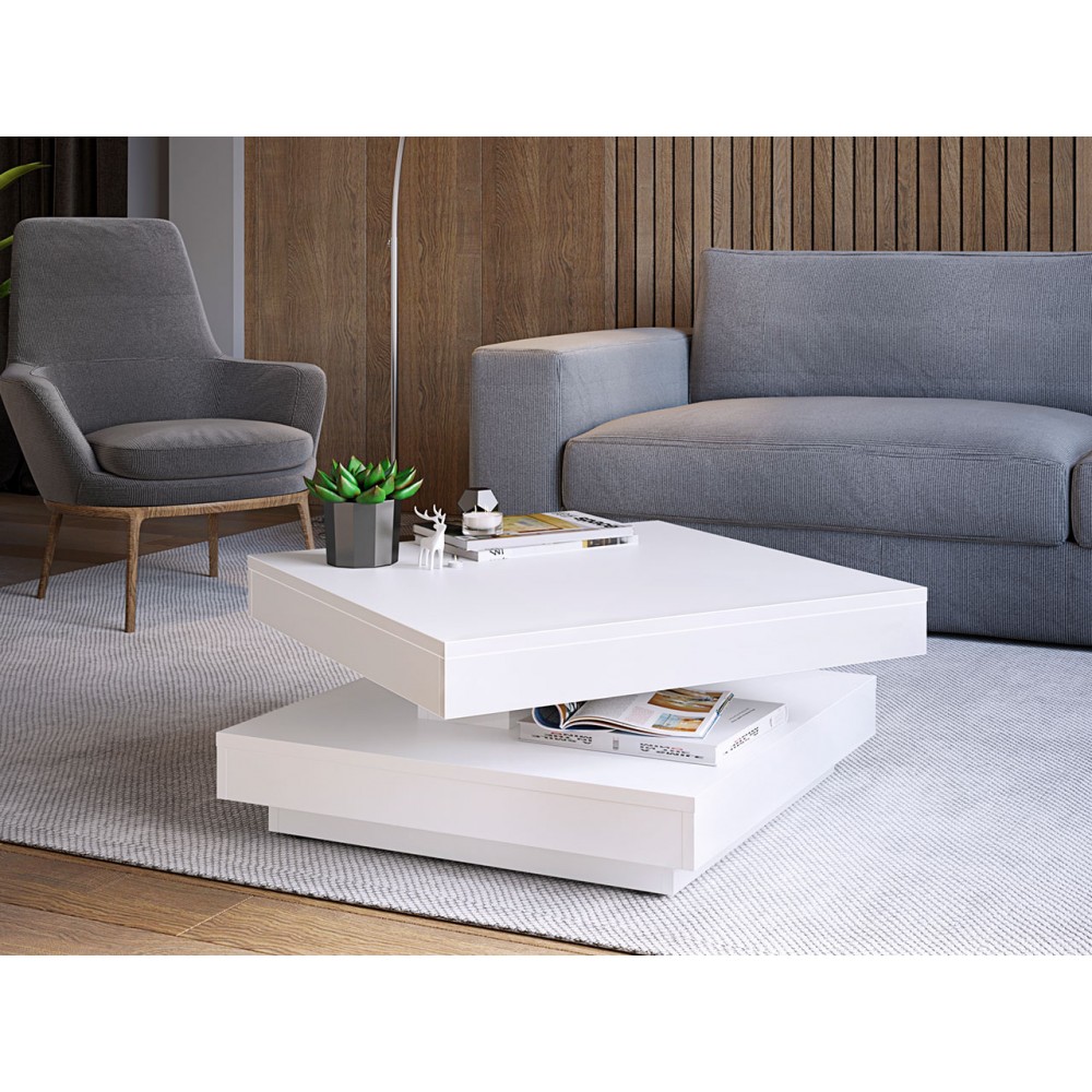 Τραπεζάκι σαλονιού Nenani-Leuko Fusiko