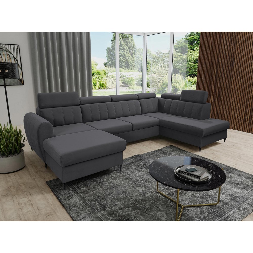 Γωνιακός καναπές Forio XL-Gkri-Αριστερή