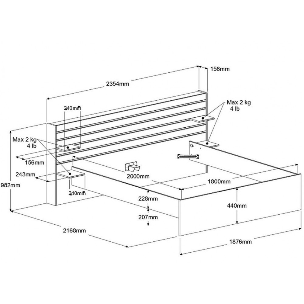 Κρεβάτι Howells-180 x 200