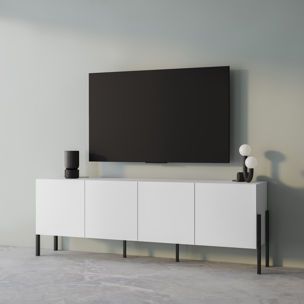 Έπιπλο τηλεόρασης Plum-Leuko 204x40x70