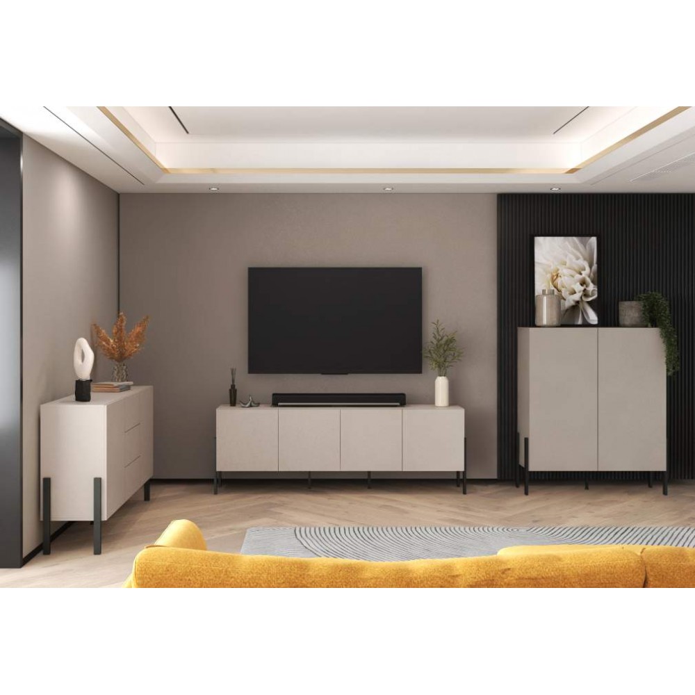 Έπιπλο τηλεόρασης Plum-Mpez 204x40x70