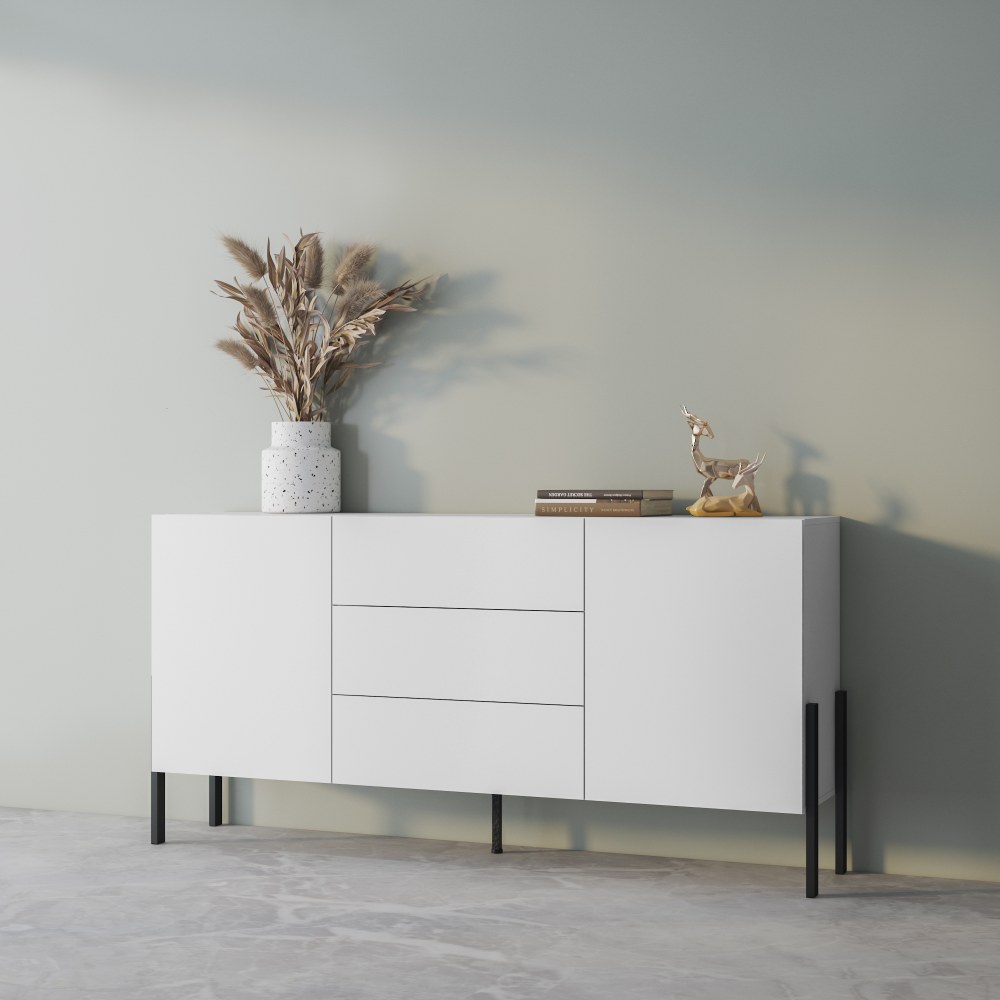 Μπουφές Plum 2D3D-Leuko 184x40x90