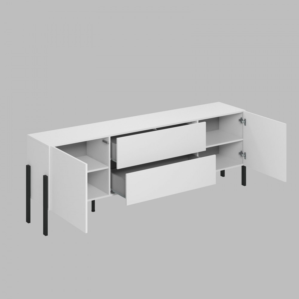 Έπιπλο τηλεόρασης Plum 2D2D-Leuko 204x40x70