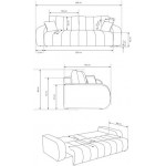 Καναπές - κρεβάτι Laboni τριθέσιος