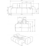 Καναπές - κρεβάτι Sonia τριθέσιος