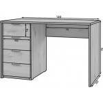 Γραφείο Mendes-Fusiko-Μήκος: 120 εκ.