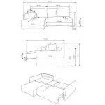 Γωνιακός καναπές Alino-Kafe