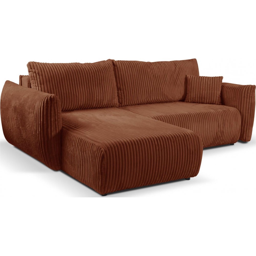 Γωνιακός καναπές Alino-Kafe Skouro