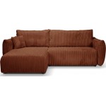 Γωνιακός καναπές Alino-Kafe Skouro