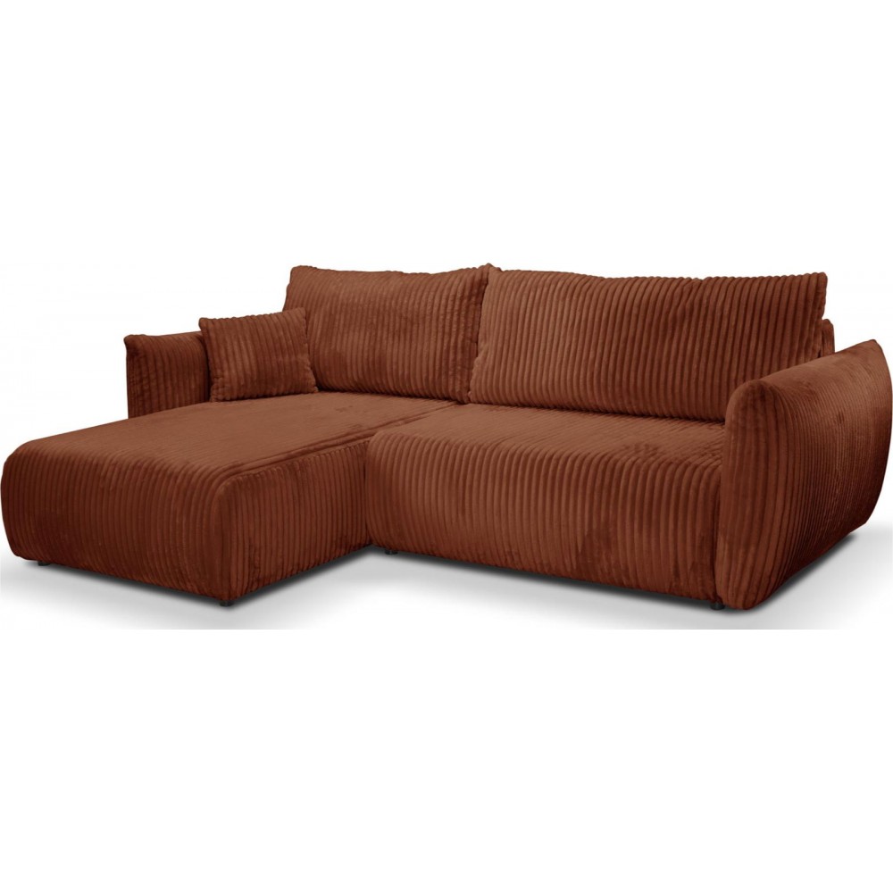 Γωνιακός καναπές Alino-Kafe Skouro