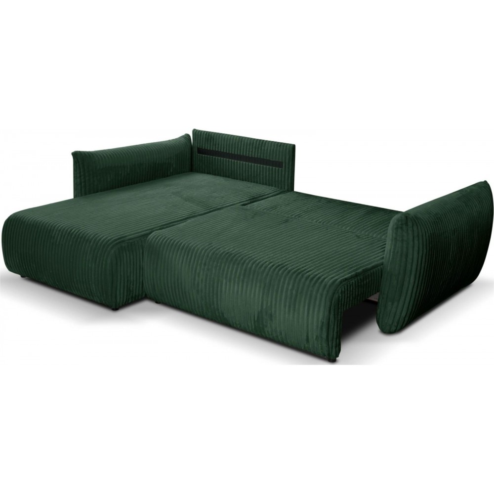 Γωνιακός καναπές Alino-Prasino Skouro