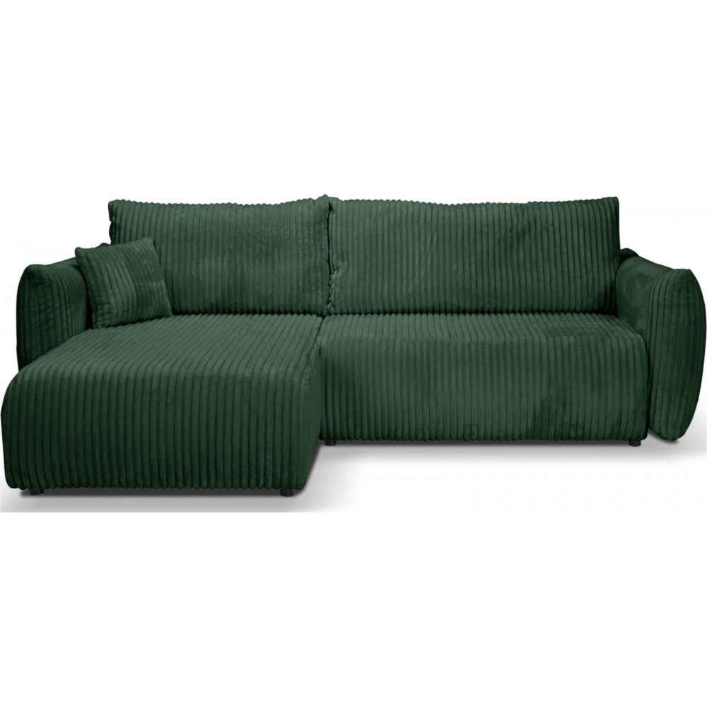 Γωνιακός καναπές Alino-Prasino Skouro