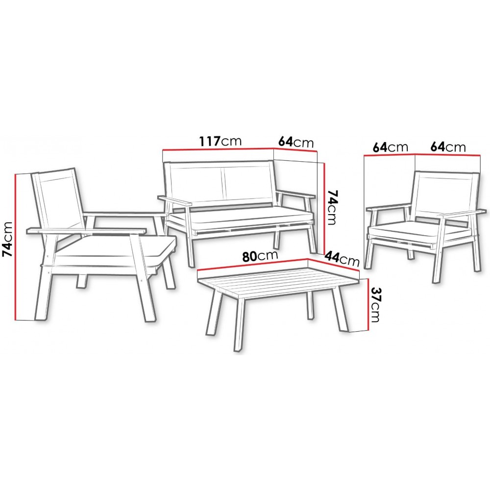 Σετ σαλονιού Tritante