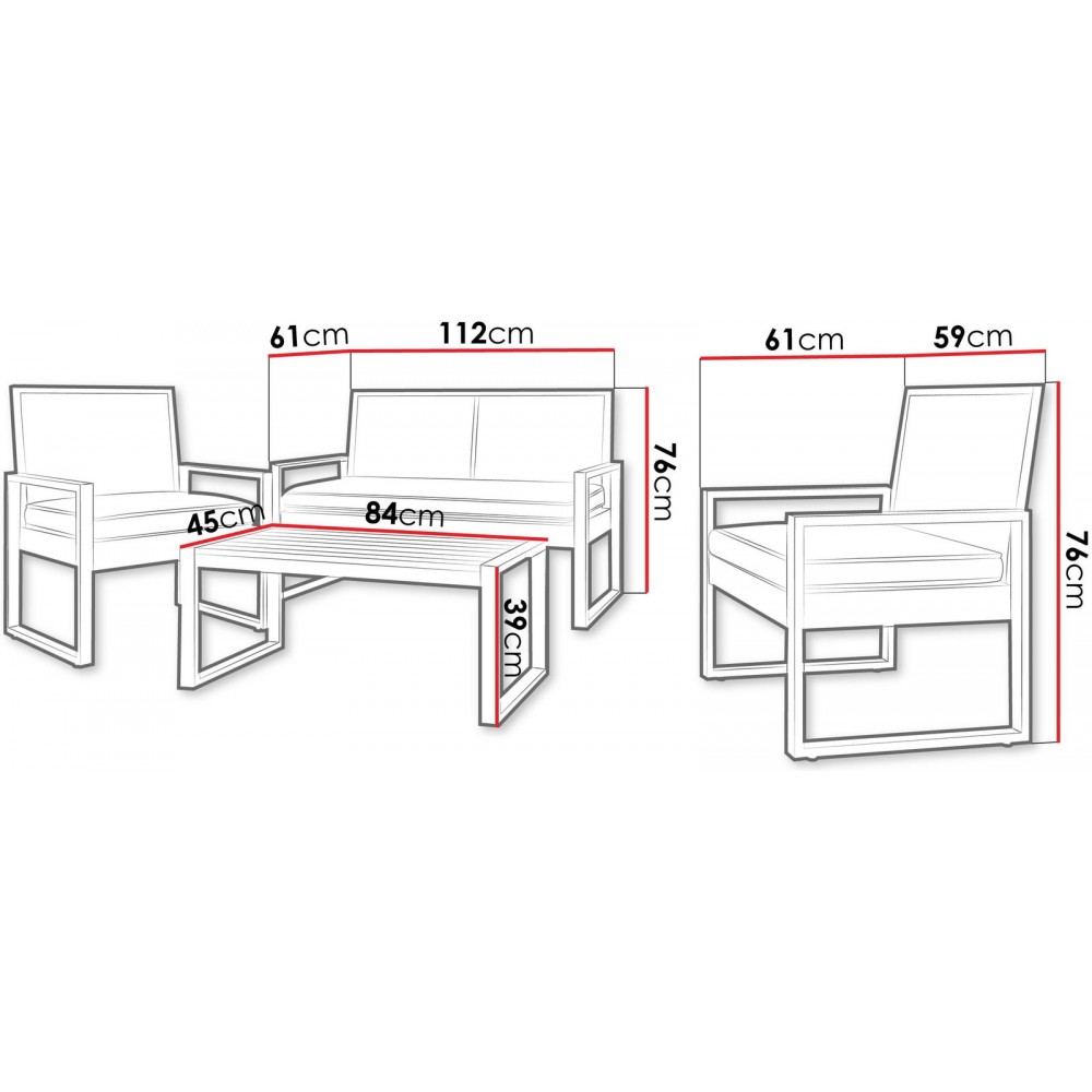 Σετ σαλονιού Frastok