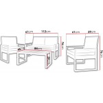 Σετ σαλονιού Frastok