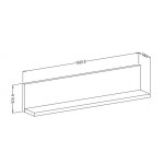 Ράφι Bron-Φυσικό σκούρο-Ανθρακί