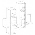 Βιτρίνα Bron-Φυσικό σκούρο-Ανθρακί