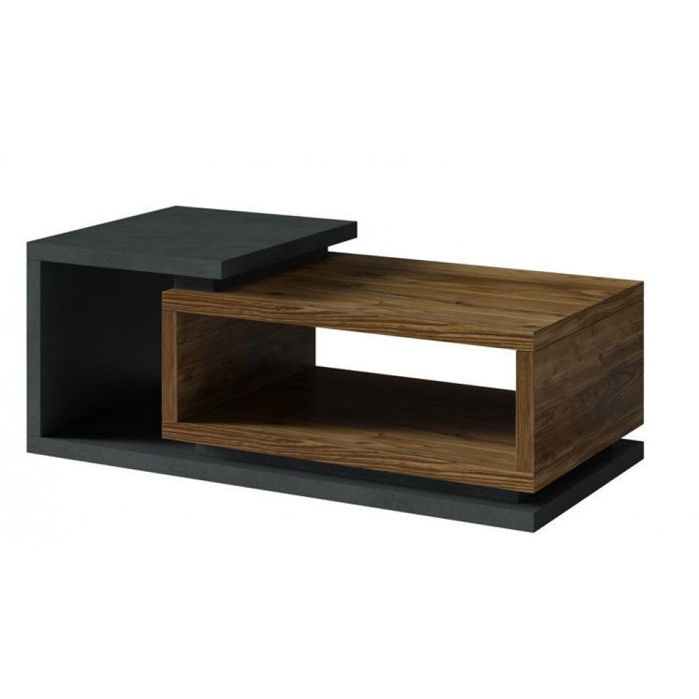 Τραπεζάκι σαλονιού Bron plus-Φυσικό σκούρο-Ανθρακί