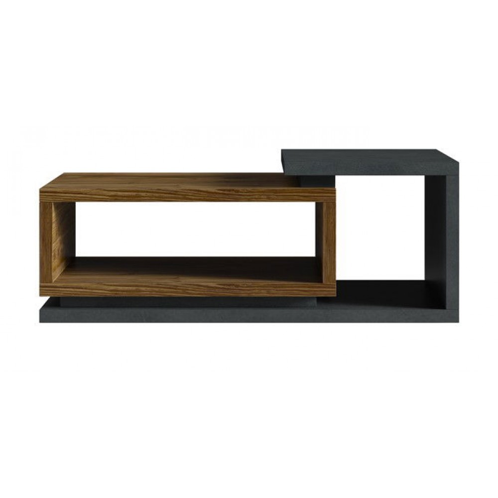 Τραπεζάκι σαλονιού Bron plus-Φυσικό σκούρο-Ανθρακί