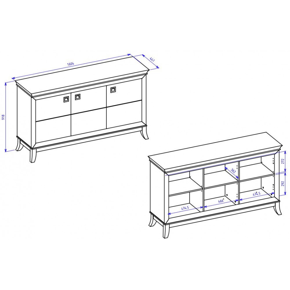 Μπουφές Pardo 3D-Leuko
