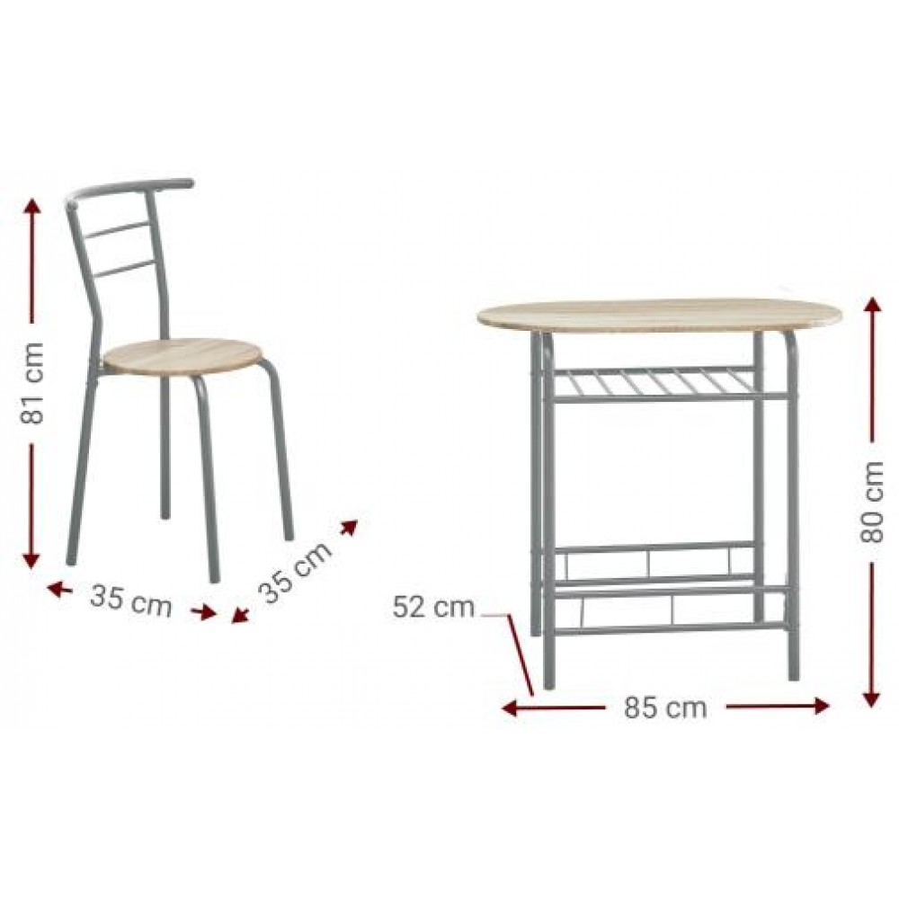 Σετ τραπεζαρίας Travis-Fusiko