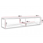 Έπιπλο τηλεόρασης Doka-Μήκος: 180 εκ.