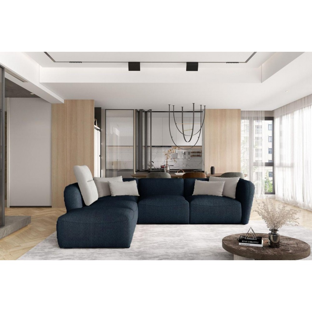 Γωνιακός καναπές Canada L-Mple Skouro-Αριστερή