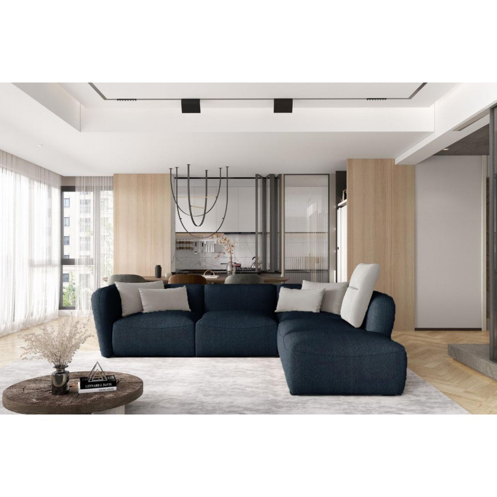 Γωνιακός καναπές Canada L-Mple Skouro-Δεξιά