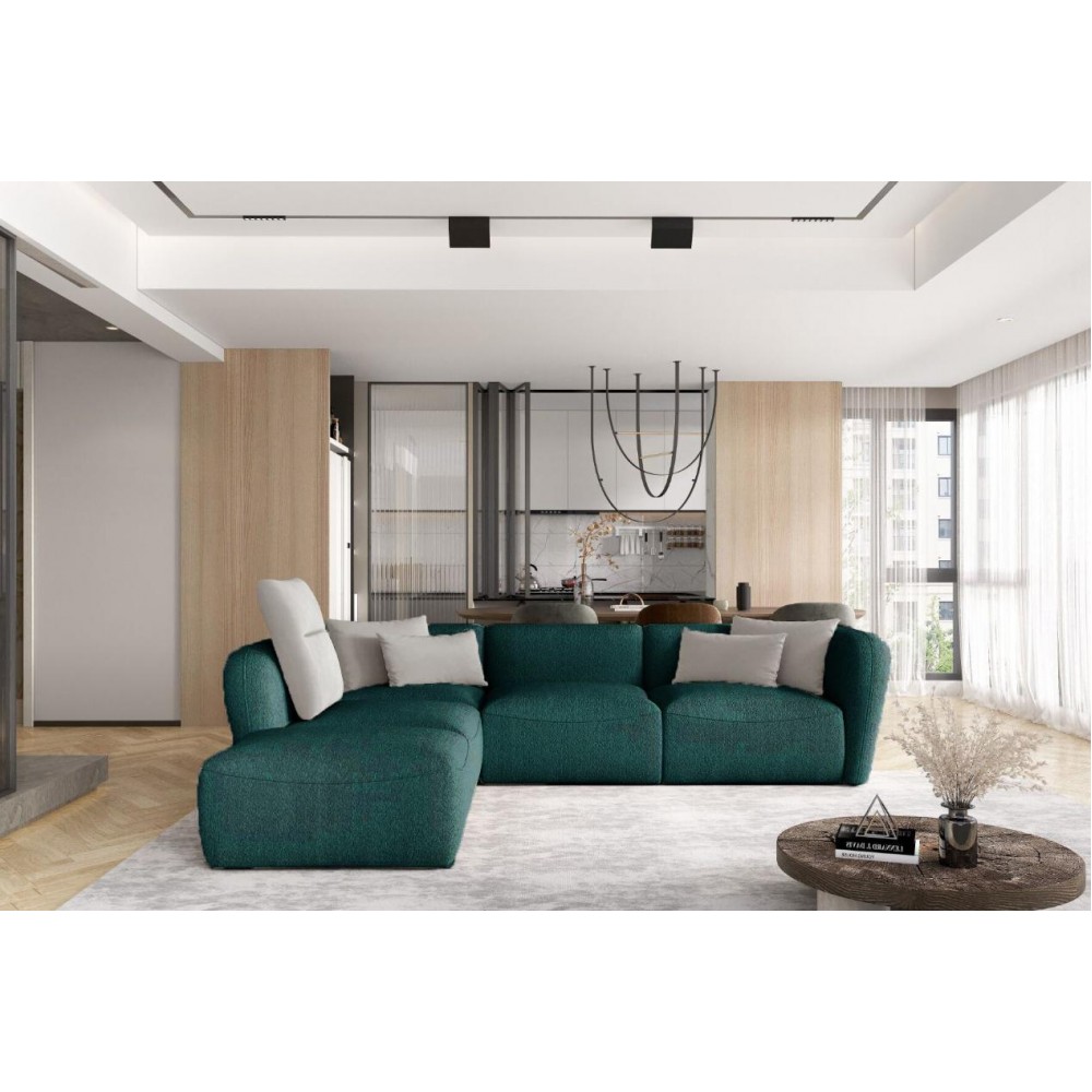 Γωνιακός καναπές Canada L-Prasino-Αριστερή