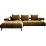 Γωνιακός καναπές Magnito Mini-Moustardi-Αριστερή