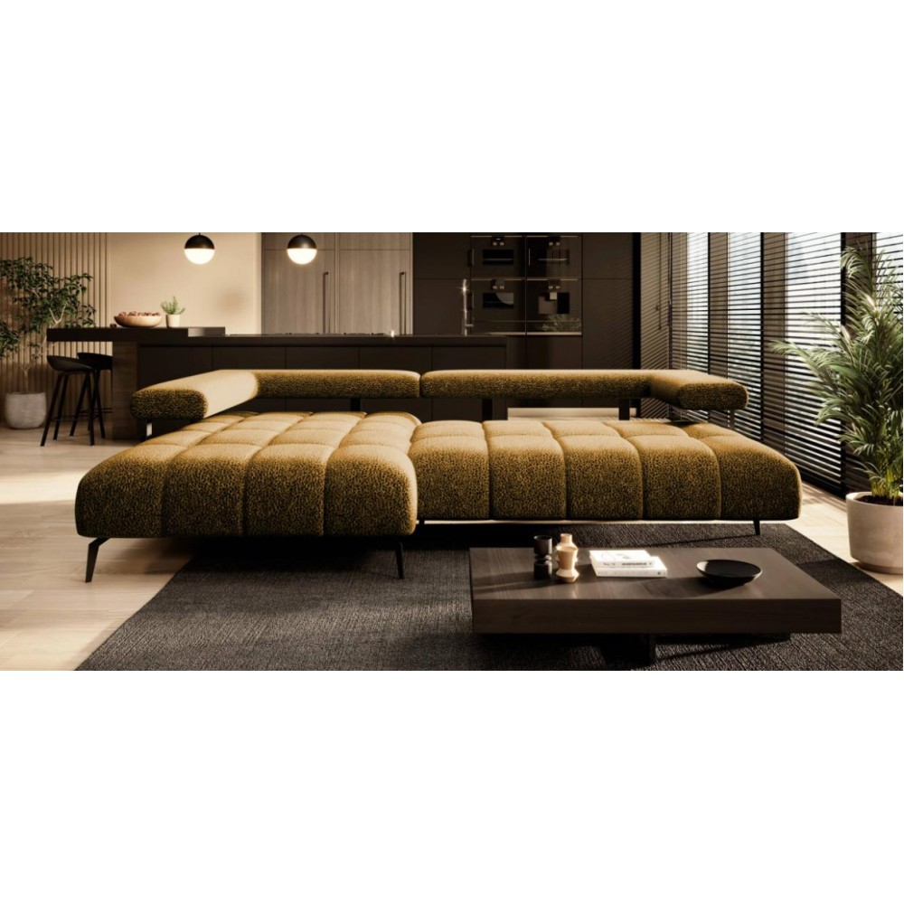 Γωνιακός καναπές Magnito Mini-Moustardi-Αριστερή