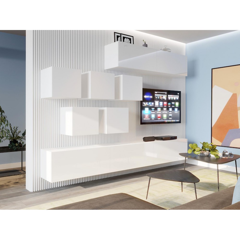 Σύνθεση σαλονιού Krosi-Leuko-Leuko gualistero