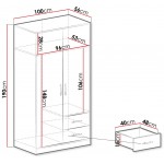 Ντουλάπα Smash δίφυλλη-Fusiko-Leuko