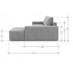 Γωνιακός Καναπές Azzaro S-Αριστερή