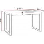 Επεκτεινόμενο τραπέζι Ikonic III 140x80x79