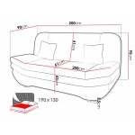 Καναπές - κρεβάτι Weronika-Ekrou Anoikto