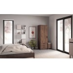 Ντουλάπα Ester 1D3S-Lefkas Oak