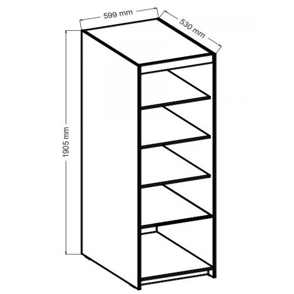 Ντουλάπα Ester 1D3S-Lefkas Oak