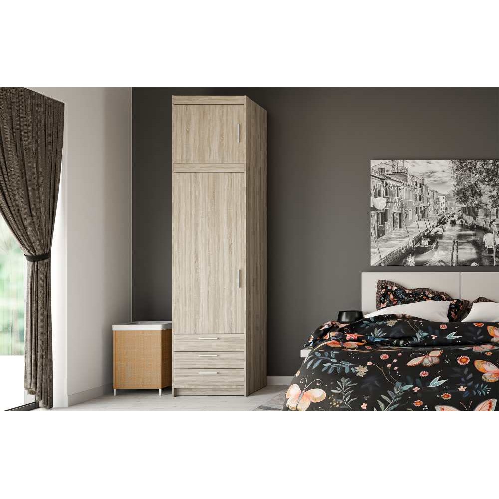 Ντουλάπα Ester 1D3S-Sonoma Oak