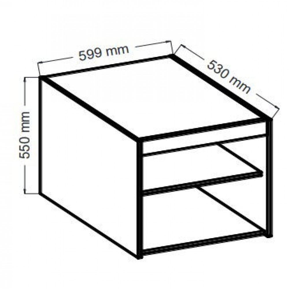 Πατάρι για την ντουλάπα Ester 1D3S-Sonoma Oak