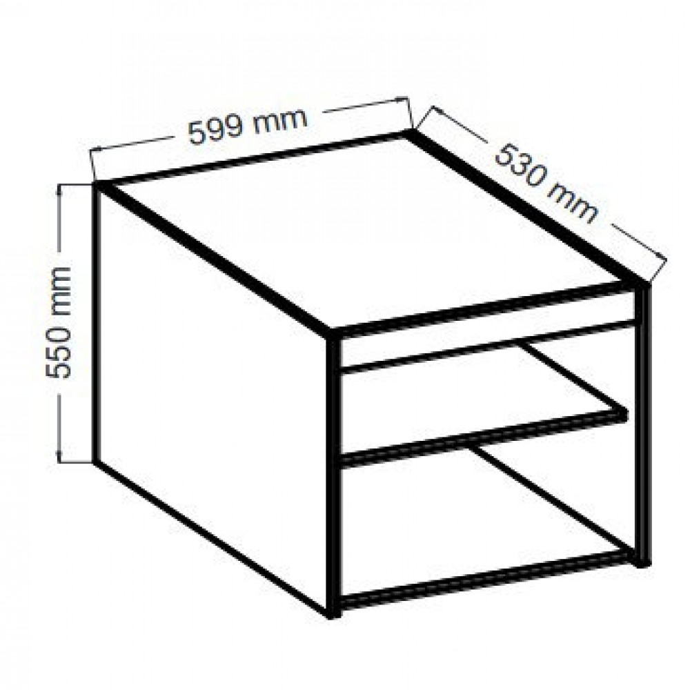 Πατάρι για την ντουλάπα Ester 1D3S 59.9x53x55