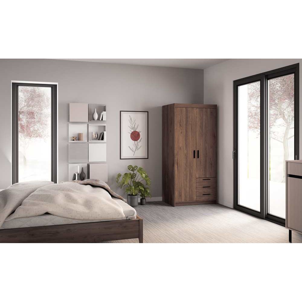 Ντουλάπα Ester 2D3S-Lefkas Oak