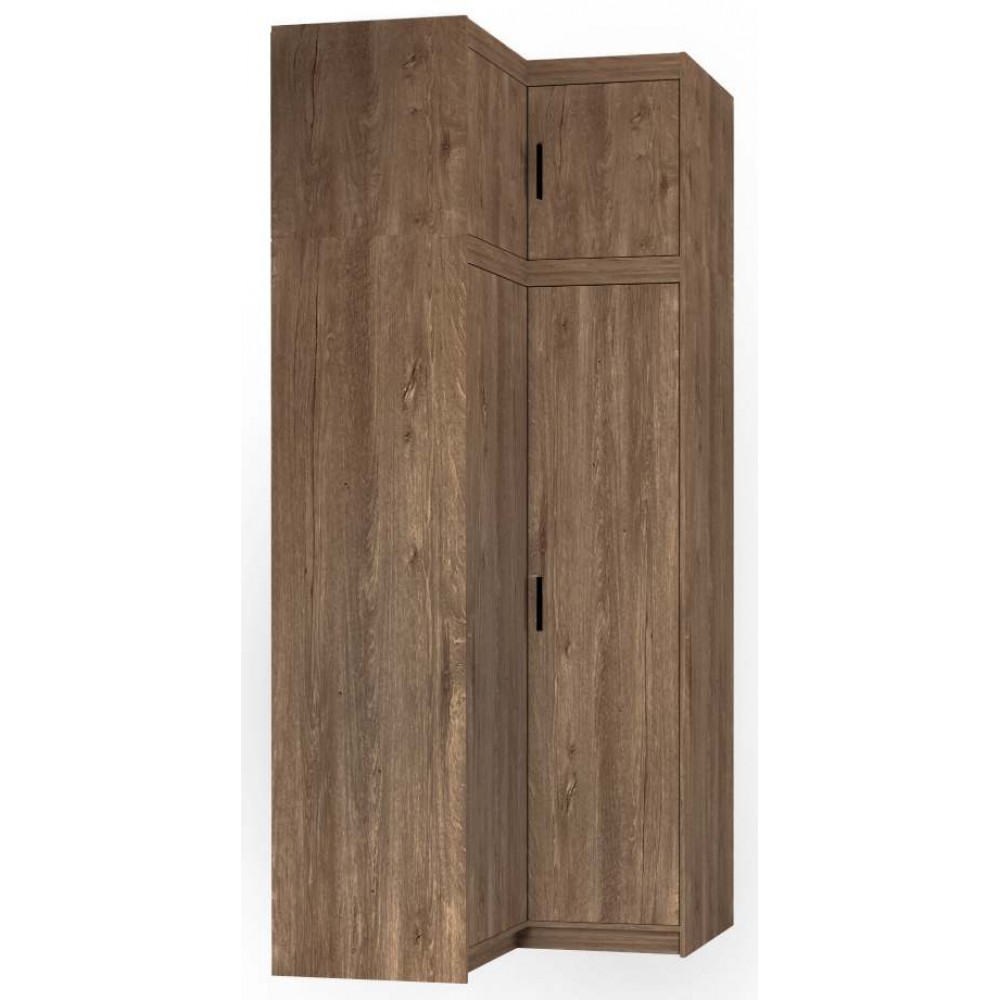 Ντουλάπα Ester γωνιακή-Lefkas Oak