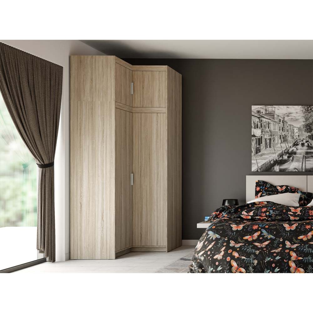 Ντουλάπα Ester γωνιακή-Sonoma Oak